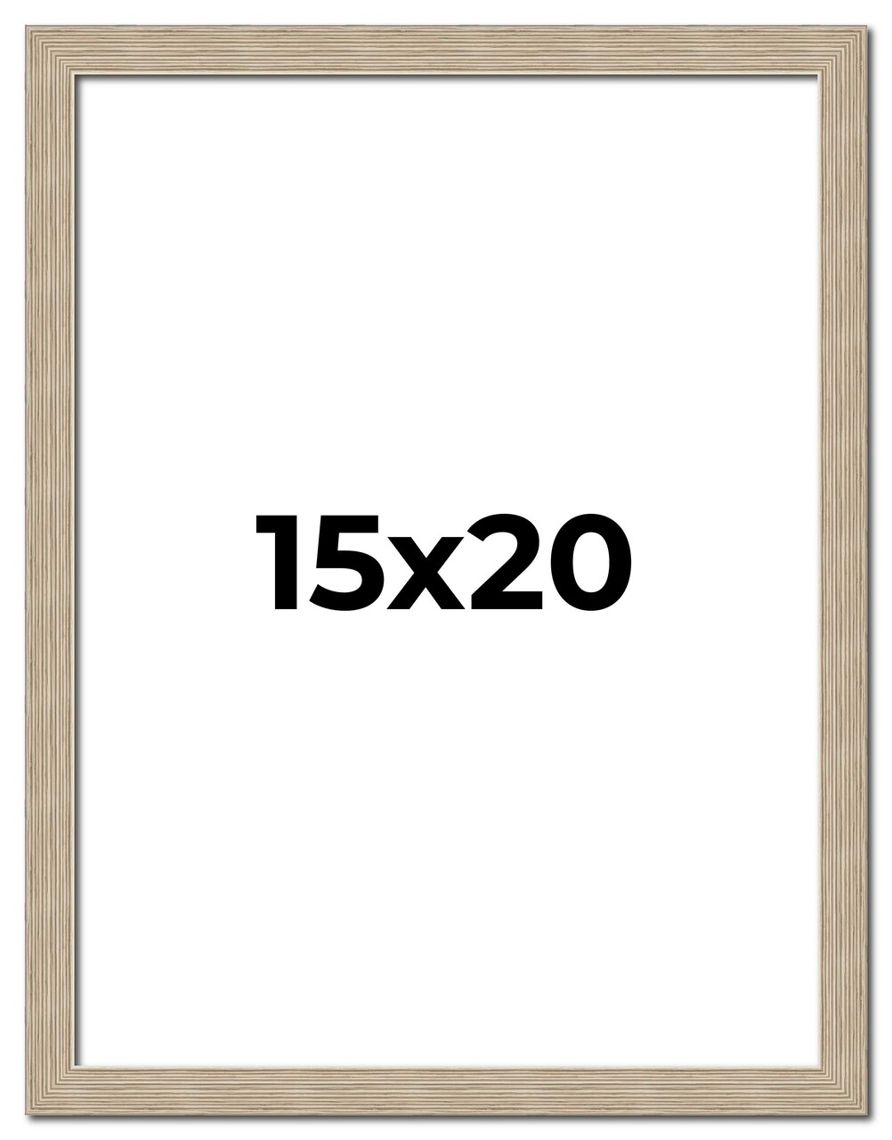 15x20 Thin Barnwood Picture Frame with UV-Resistant Acrylic & Acid Free Backing, Available in 2 Paint Finishes - Grey and Black